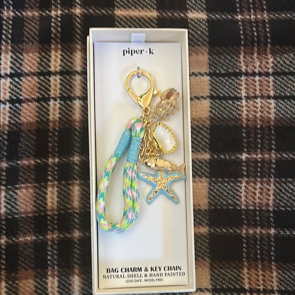 Piper-K Starfish Bag Charm Key Chain